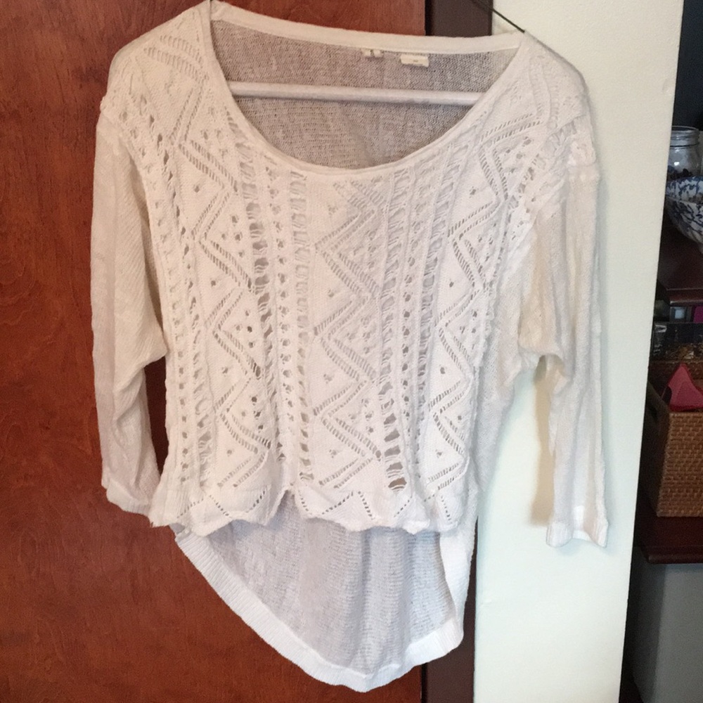 Moth Off-White Cotton Sweater